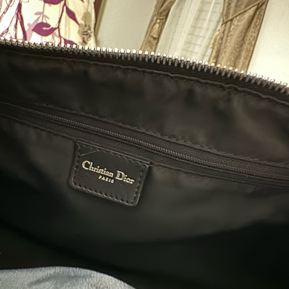 ❌SOLD❌ChristianDior Black LogoCharm Oblique Monogram Signature Trotter BostonBag - Picture 5 of 10